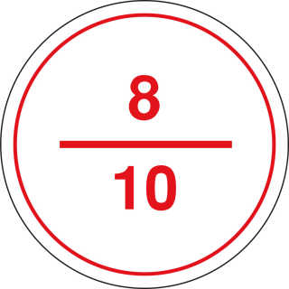 Stromkreisbezeichnungschild mit Text nach Wunsch,Kunststoff graviert selbstklebend, Ø 40 mm, Stück