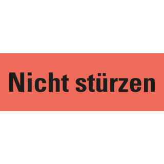 Verpackungsetikett: Nicht stürzen, versch. Farben und Materialien, 170 mm x 60 mm, 250 St./Rolle
