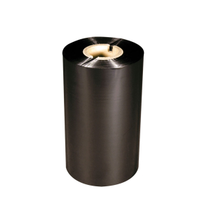 Wachs-Farbband für Thermotransferdrucker, Außenwicklung, schwarz, 1/2 Zoll, 110 mm x 74 m, 1 Stück
