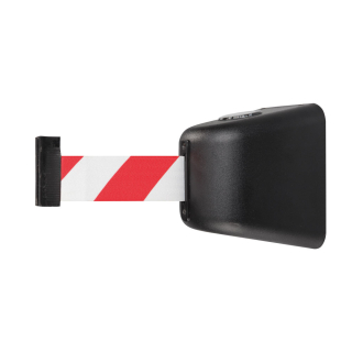 Wandkassette Indoor, magnetisch, schwarz, Kunststoff, Gurt versch. Farben, 8 m