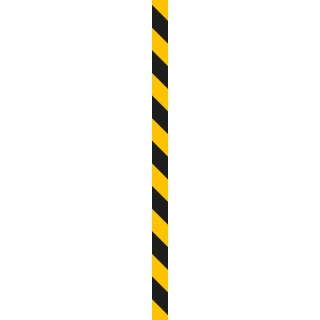 Warnmarkierungsstreifen, gelb-schwarz oder rot-weiß, ASR, Folie selbstklebend, zwei Größen, 10 St./VE