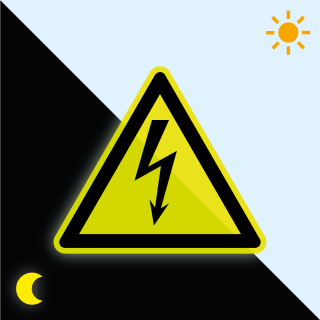 Warnschild elektrische Spannung