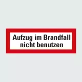Kategorie Feuerwehrschilder für Aufzüge image
