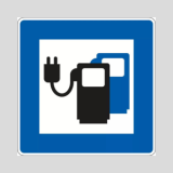 Kategorie Hinweisschilder für E-Tankstellen image