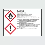 Kategorie Gefahrstoffetiketten mit Stoffangabe image