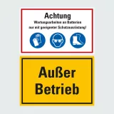 Kategorie Hinweisschilder für Maschinen und Anlagen image