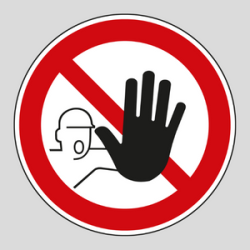 Kategorie Betreten verboten-Schilder image