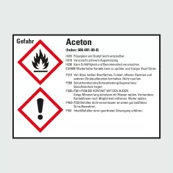 Kategorie Gefahrstoffetiketten mit Stoffangabe image
