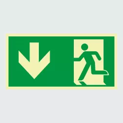 Kategorie Richtungspfeil zum Notausgang image