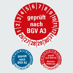 Kategorie Prüfplaketten nach BGV A3 image