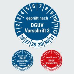 Kategorie Prüfplaketten nach DGUV Vorschrift 3 image