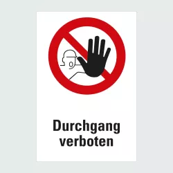 Kategorie Betreten verboten Kombischild image