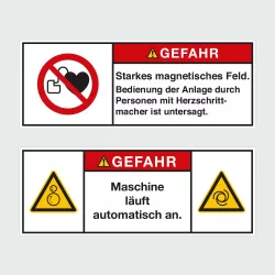 Kategorie Produktsicherheitsschild Aufschrift "GEFAHR" image