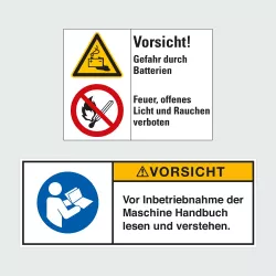 Kategorie Produktsicherheitsschild Aufschrift "VORSICHT" image