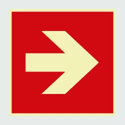 Kategorie Brandschutzzeichen Richtungsangabe image