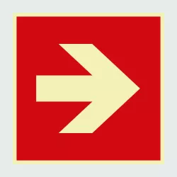 Kategorie Brandschutzzeichen Richtungsangabe image