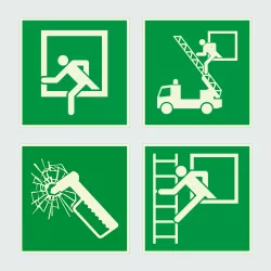 Kategorie Notausstieg-Schilder image