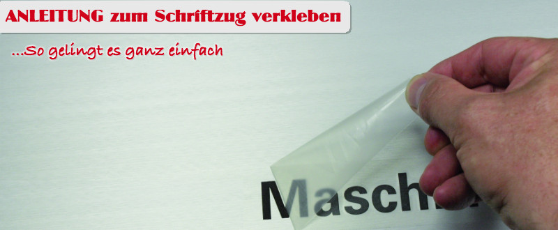 Anleitung: Klebeschrift und Buchstaben sauber verkleben