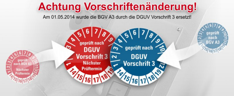 DGUV Vorschrift 3 Prüfplaketten korrekt verwenden - Fragen und Antworten zum neuen DGUV Regelwerk