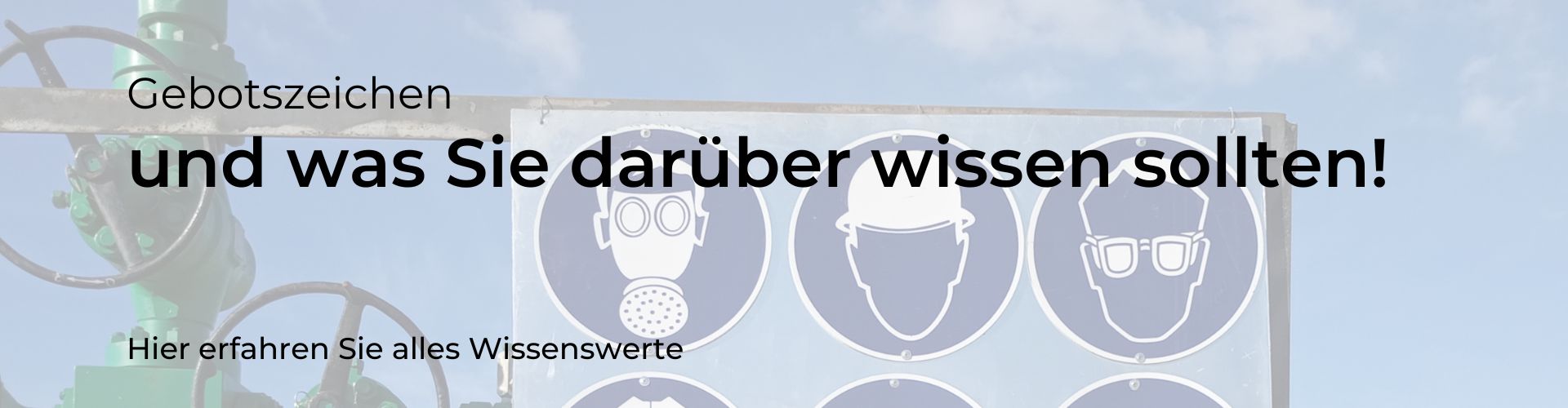 Die wichtigsten Informationen zu Gebotszeichen!