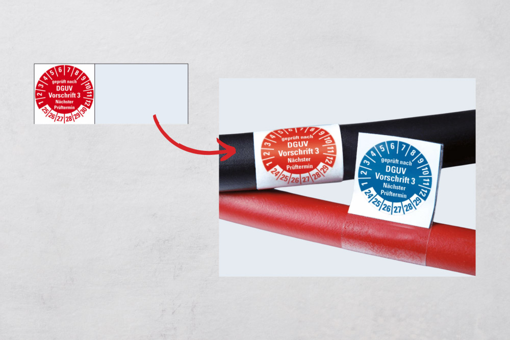 Kabelprüfplaketten für mehr Sicherheit