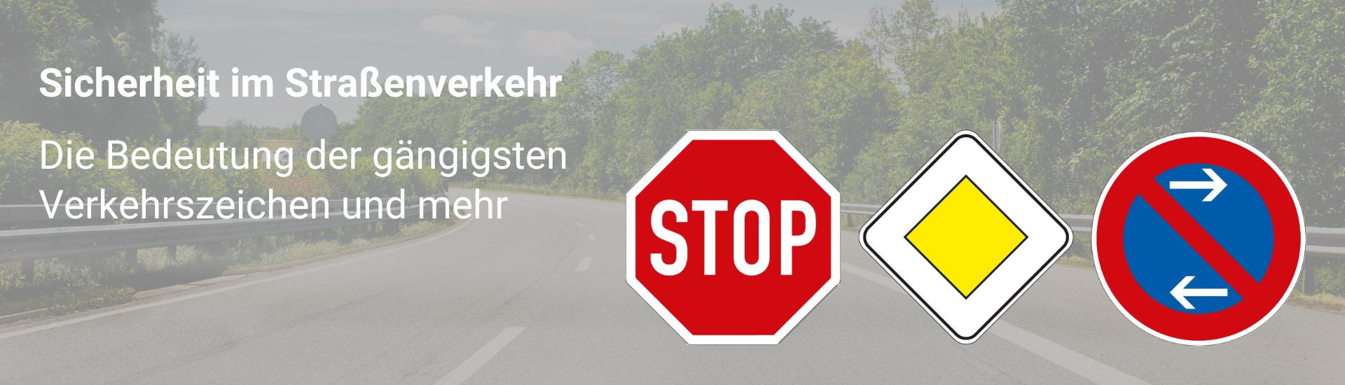 Verkehrszeichen für den Straßenverkehr