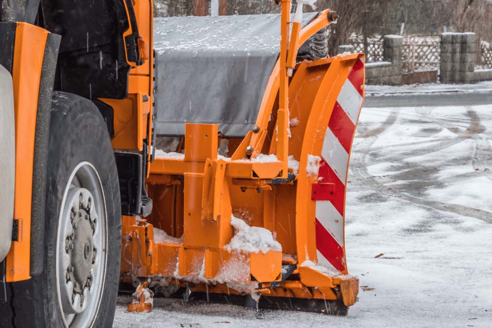 Warnschilder für den Winterdienst
