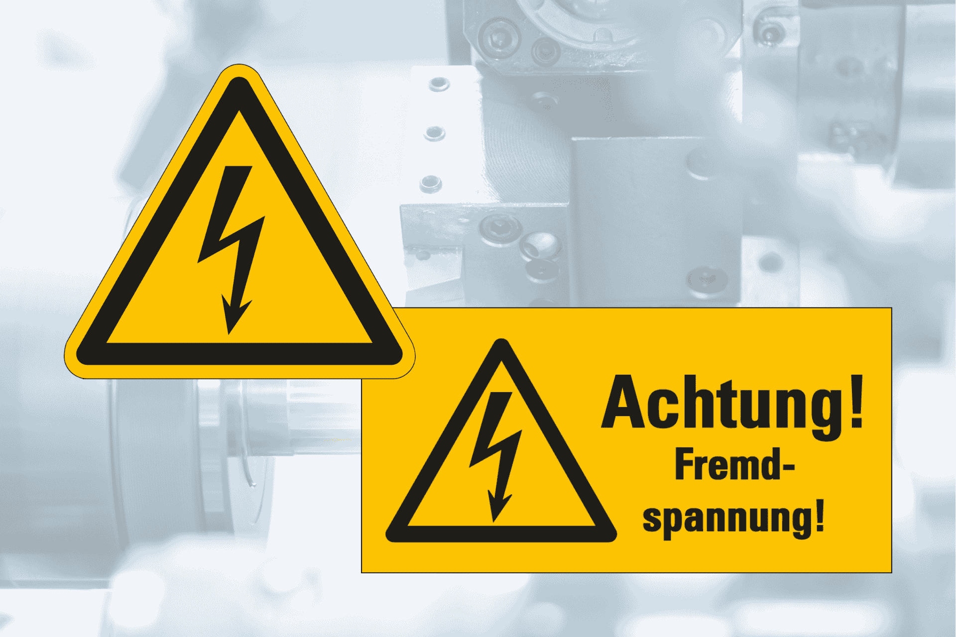 Fremdspannung Blitzpfeil