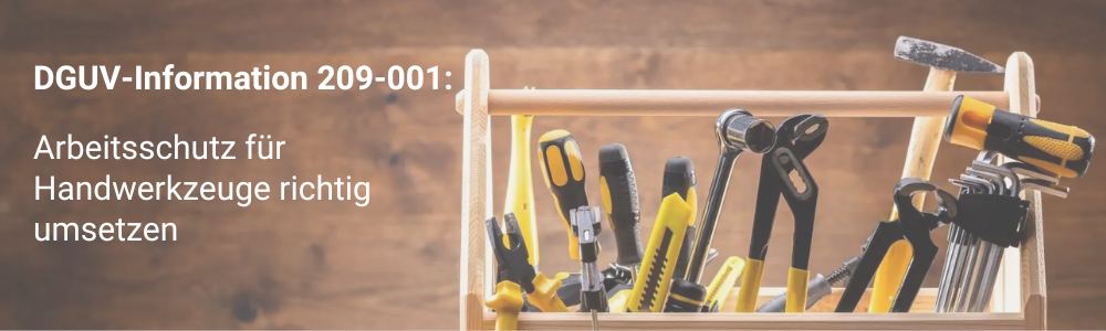 DGUV-Information 209-001: Arbeitsschutz für Handwerkzeuge richtig umsetzen