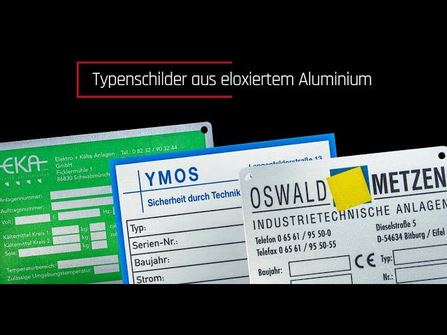 Typenschilder