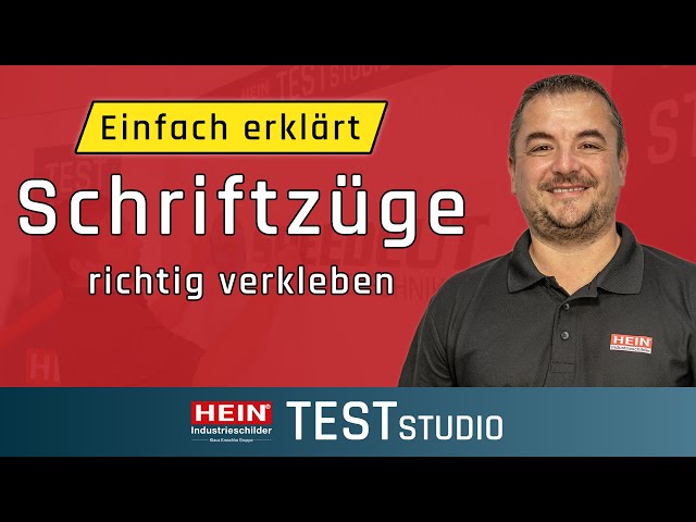 Schriftzüge vekleben