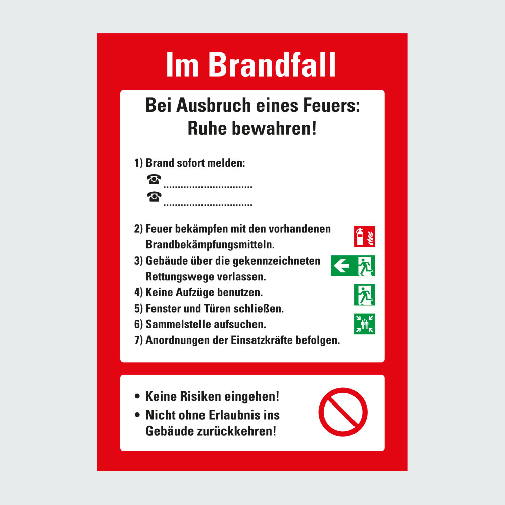 Hauptbild der Kategorie Betriebsaushänge für den Brandschutz: Klicken Sie auf das Bild, um zur Produktliste zu gelangen.