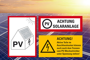 Photovoltaikanlagen richtig kennzeichnen