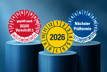 Prüfplaketten 2026 – Mit unseren Topsellern ins neue Jahr starten!