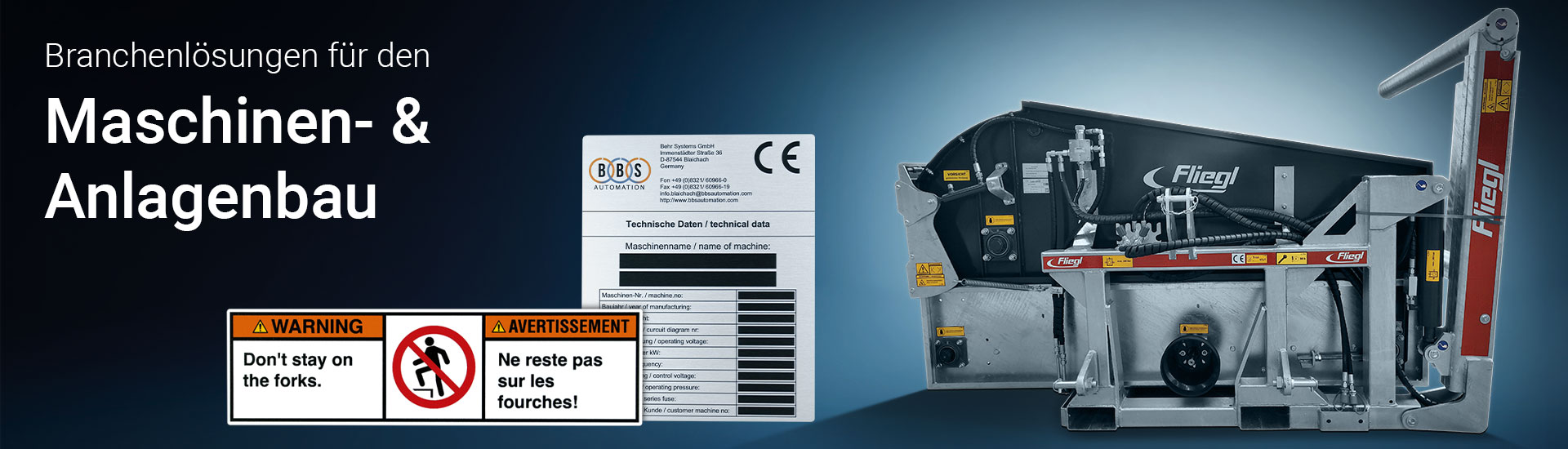 Individuelle Kennzeichnung für den Maschinen- & Anlagenbau