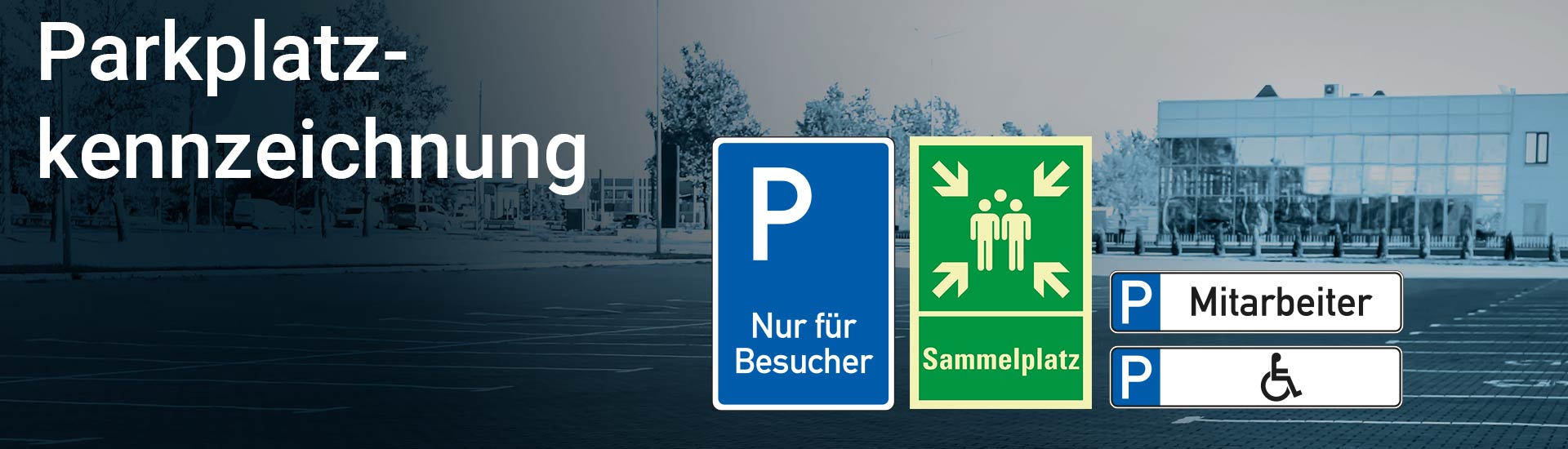 Firmenparkplatz optimal gestalten: Parkplatzschilder, Bodenmarkierungen und rechtliche Anforderungen