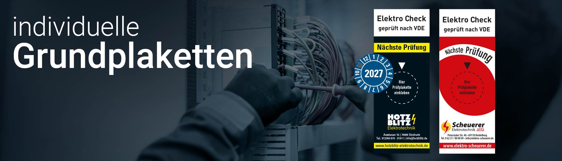 Prüfplaketten & Grundplaketten 2026 – Sicherheit & Branding für Ihr Unternehmen