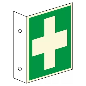 Erste-Hilfe-Fahnenschild