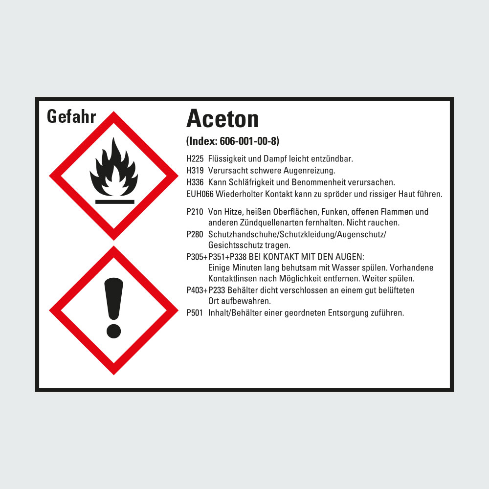Hauptbild der Kategorie Gefahrstoffkennzeichen Gefahrstoffetiketten mit Stoffangabe: Klicken Sie auf das Bild, um zur Produktliste zu gelangen.