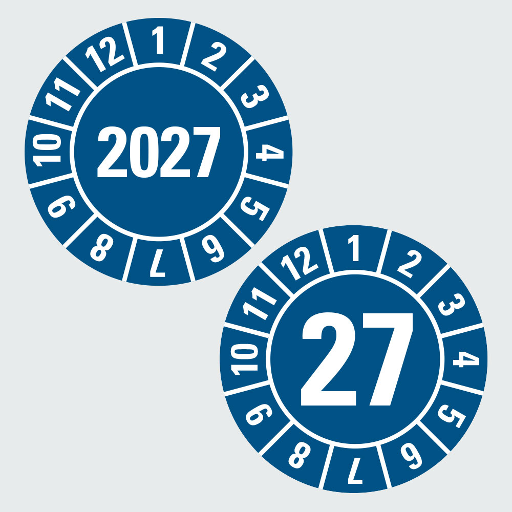 Hauptbild der Jahresprüfplaketten 2027: Klicken Sie auf das Bild, um zur Seite des Vaterartikels zu gelangen.