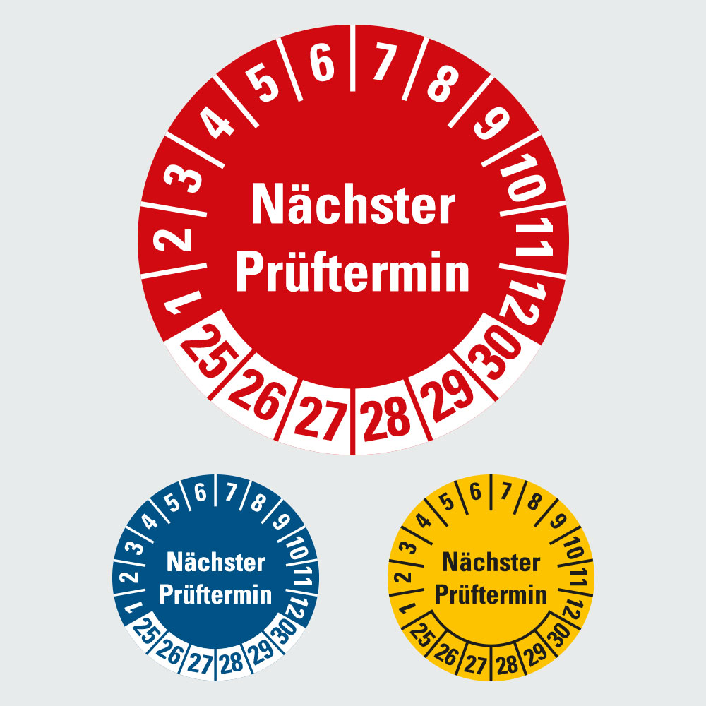 Prüfplaketten Nächster Prüftermin