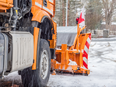 Winterdienst auf dem Betriebsgelände