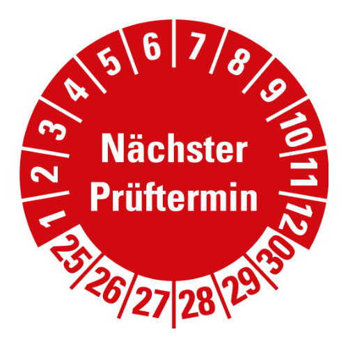 Prüfplaketten Nächster Prüftermin Prüfplaketten Nächster Prüftermin