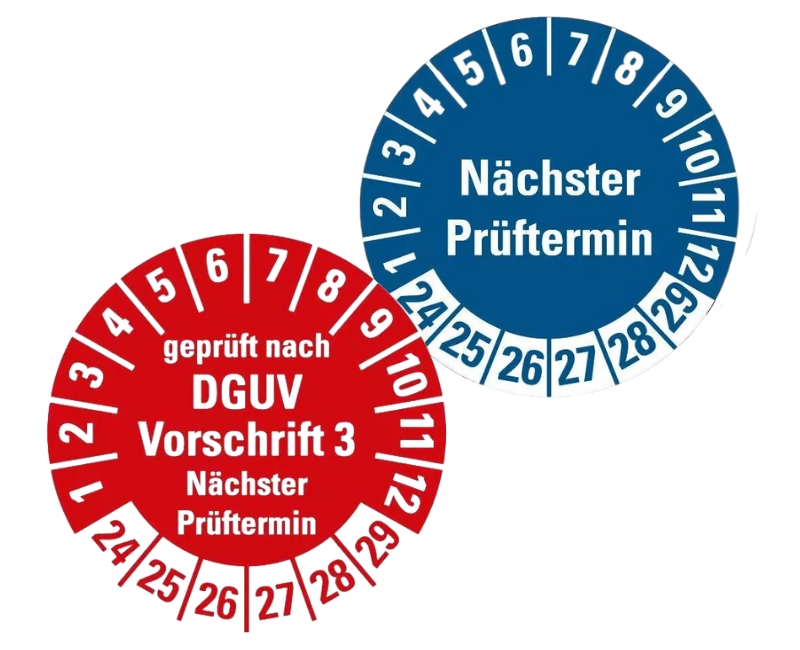 Prüfplakette DGUV