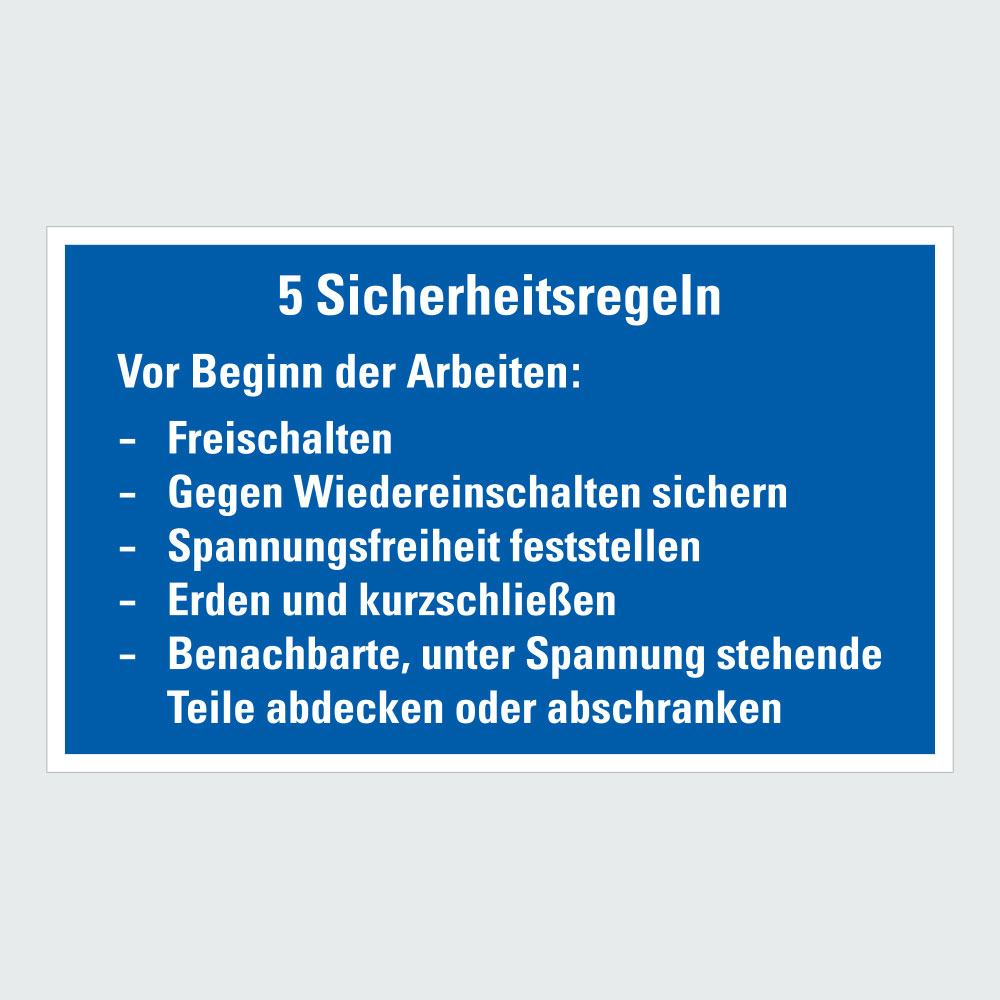 Hauptbild der Kategorie Sicherheitsregeln: Klicken Sie auf das Bild, um zur Produktliste zu gelangen.