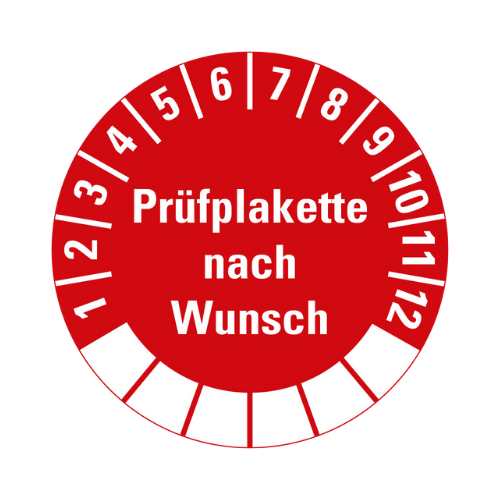 Jetzt Prüfplaketten gestalten