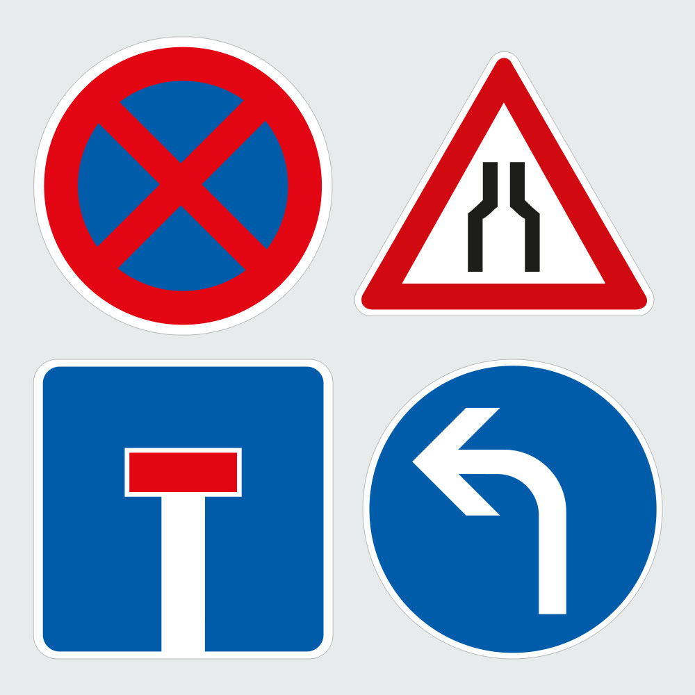 Hauptbild der Kategorie Verkehrsschilder: Klicken Sie auf das Bild, um zur Produktliste zu gelangen.